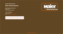Desktop Screenshot of maierbau-herrenberg.de