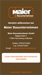 Mobile Screenshot of maierbau-herrenberg.de